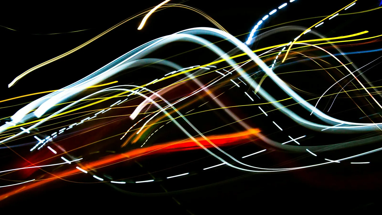 Your Homepage Says AI-Powered 14 Times. So Does Every Competitor. — Abstract night scene capturing vivid light trails in moti…