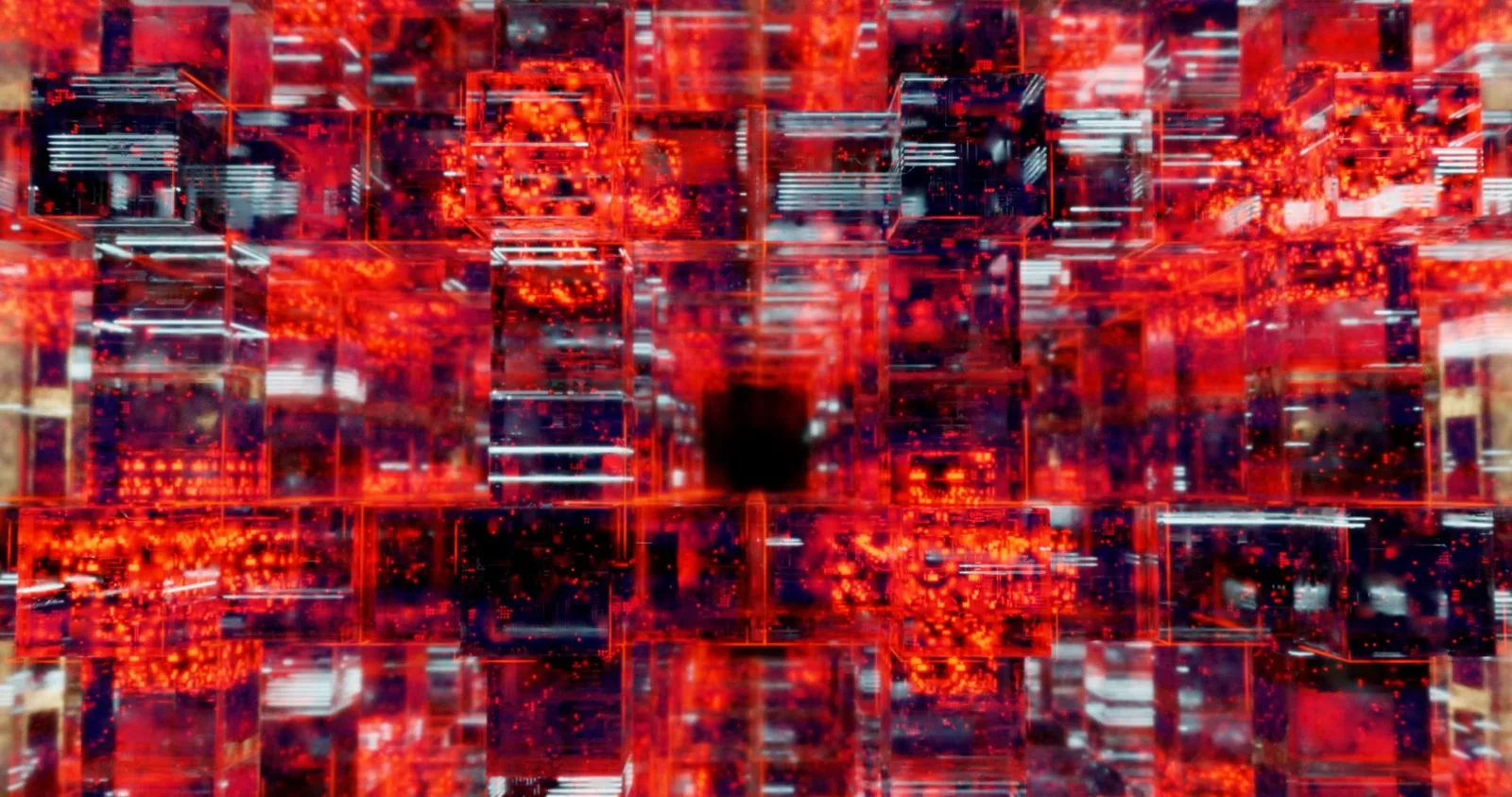 Best Security Awareness Training Tools in 2026 — Vibrant digital art showcasing an abstract matrix with red and black hues.
