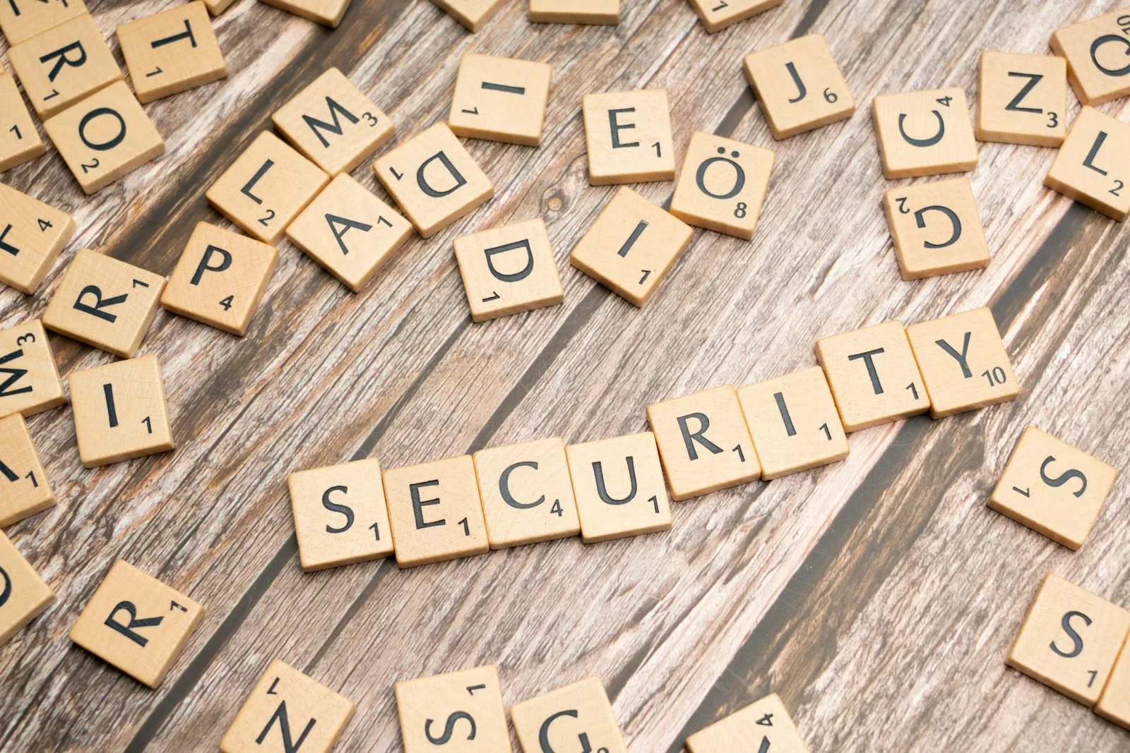 Best Container Security Tools in 2026: Top 7 Compared — Wooden letter tiles form the word 'Security' amidst scattered tiles o…