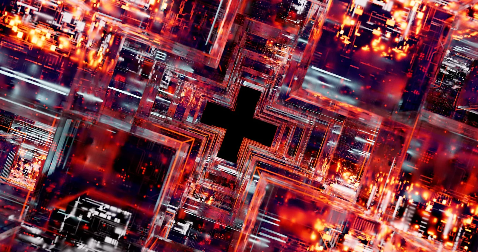 Best Digital Risk Protection Tools in 2026 — Abstract image depicting high-tech digital circuits and glowing LED lights.
