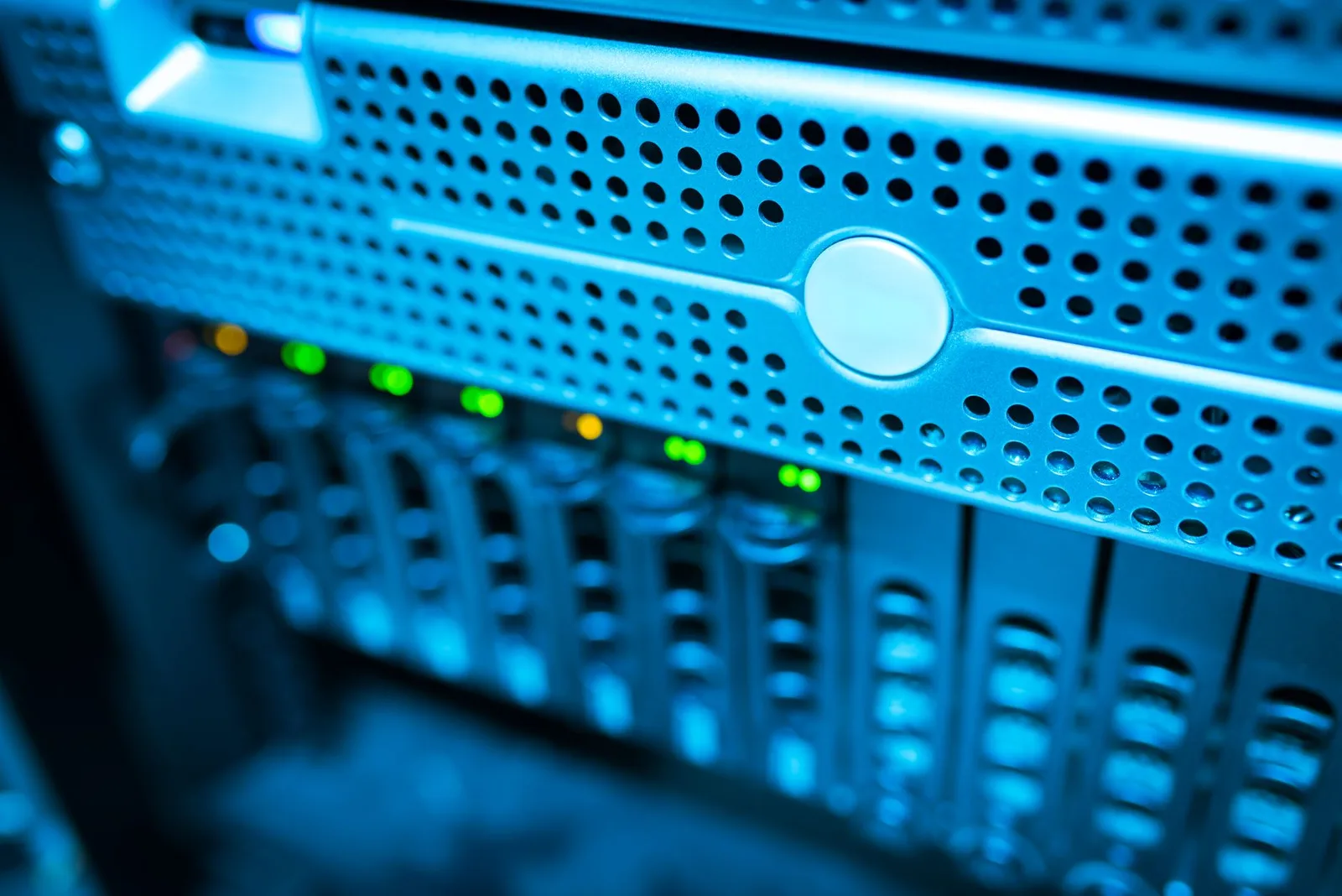 The Enterprise Security Landscape in 2026: Trends That Change What You Buy — Focused view of a modern data server rack with b…
