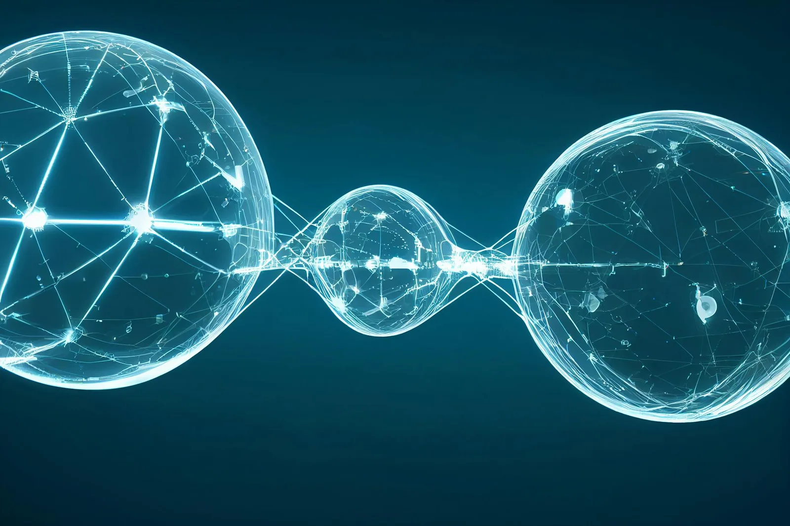 Vendor Consolidation: When It Saves Money and When It Creates Risk — Modern digital spheres interconnected by glowing lines,…
